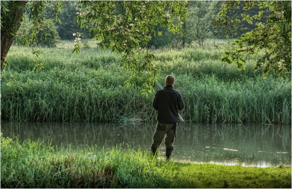 RIVERSIDE RELAXATION (print) by Terry Mann