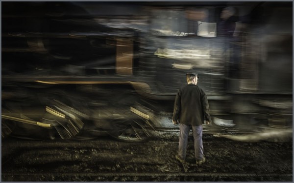 PASSING LOCOMOTIVE by Eric Tatham