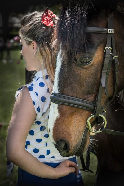 Horse and Rider At Rugby Fair by Keith Watson