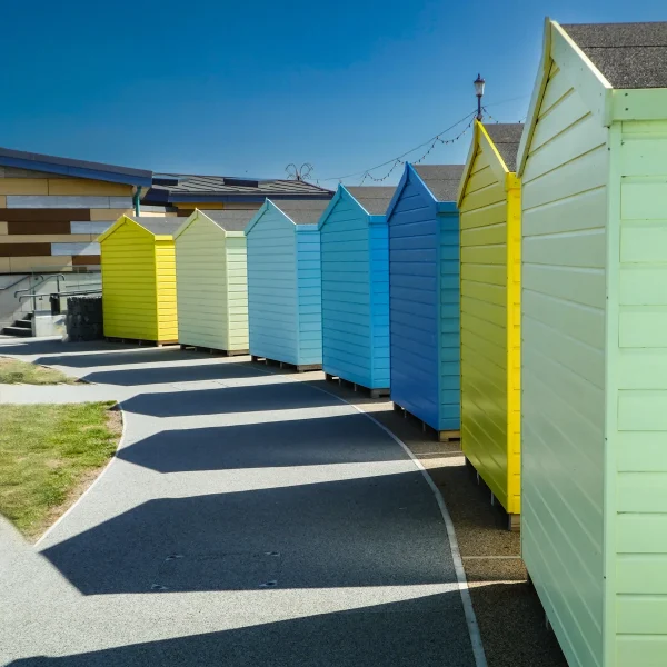2nd Beach Huts by Ian Andrew