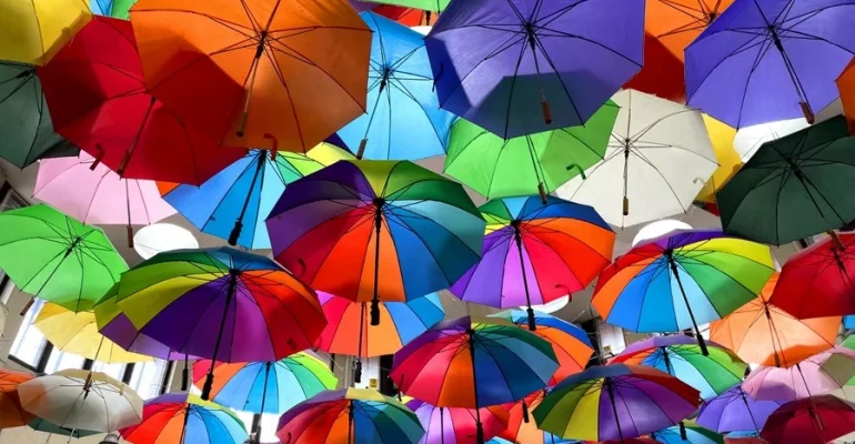 Market Stall Umbrellas by David Cunnane 1st place