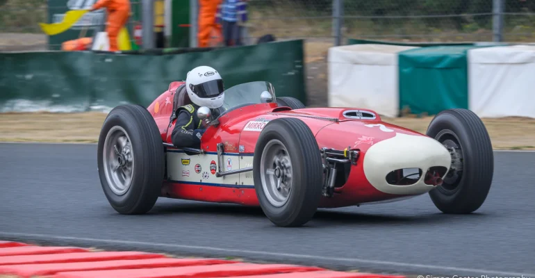 Vintage Race Car at Mallory Park
